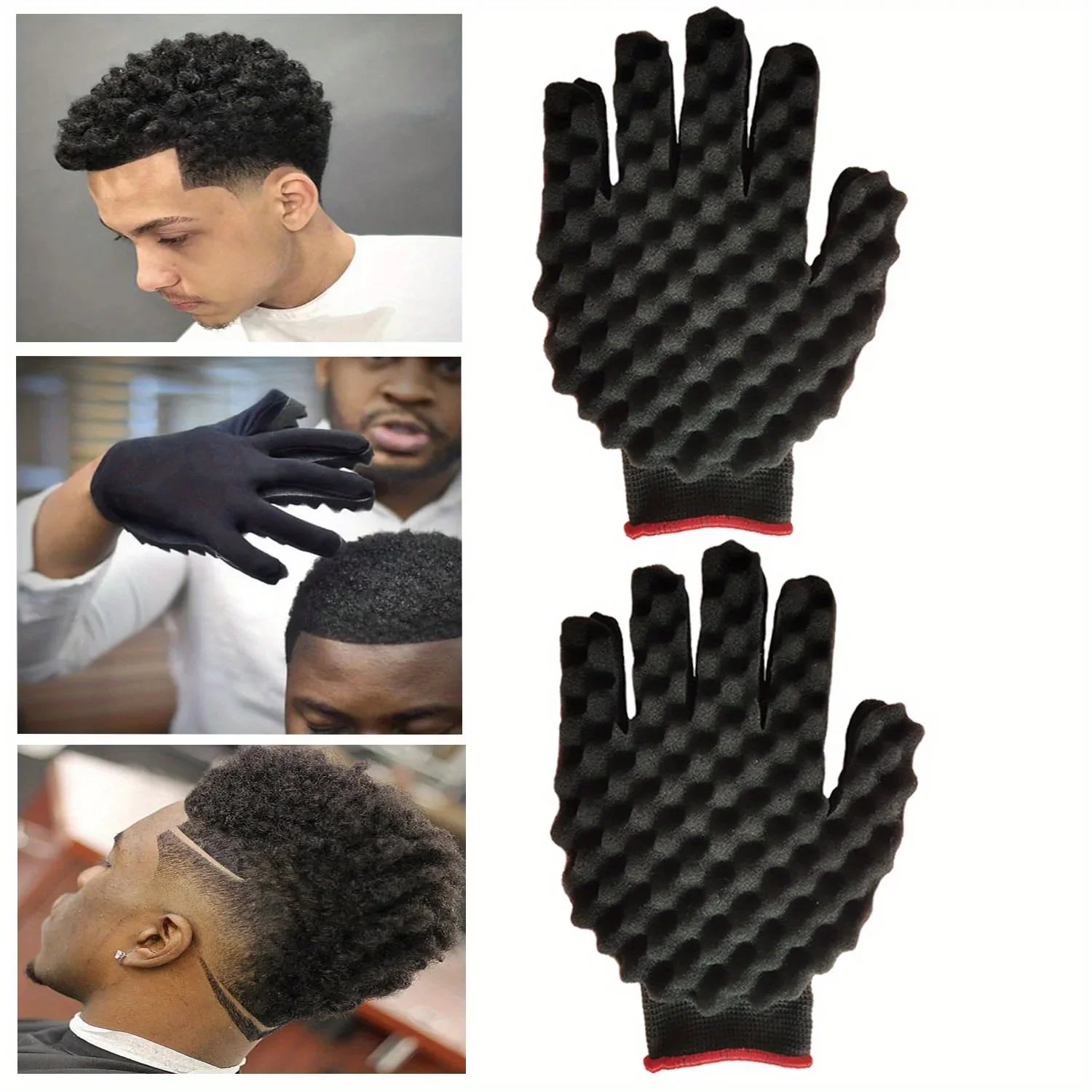 Twist Sponge Coil - 1PcNonslip Spons Handschoenen Curling Borstel Spons