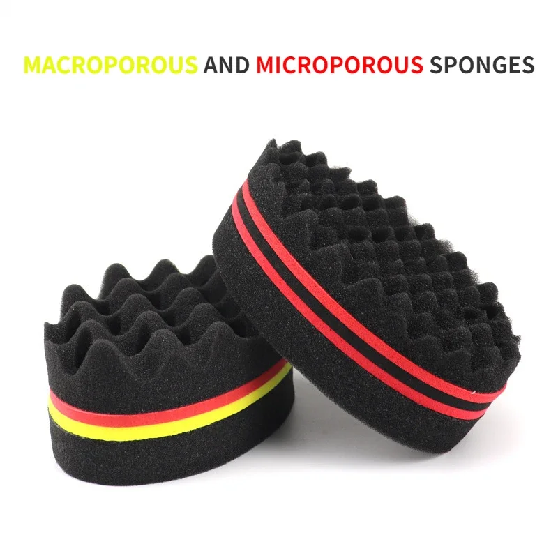 Twist Sponge Coil - Ovale Dubbele Kanten Magic Twist Haarborstel