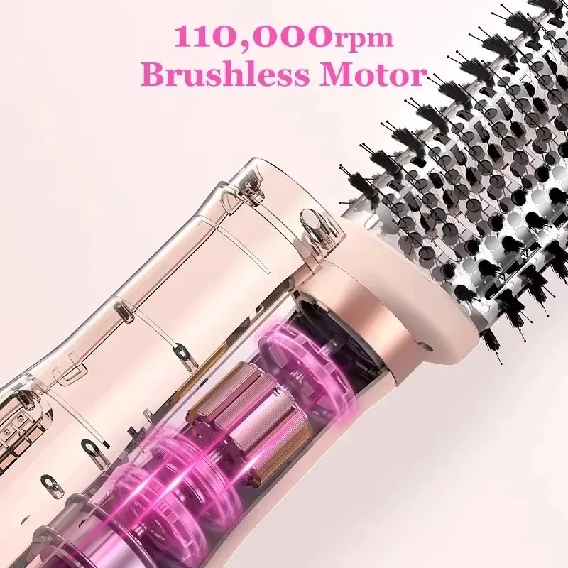 Hair Care Steps - Nieuwe Hoge Snelheid Haardrogerborstel 110000RPM Eénstapstyling