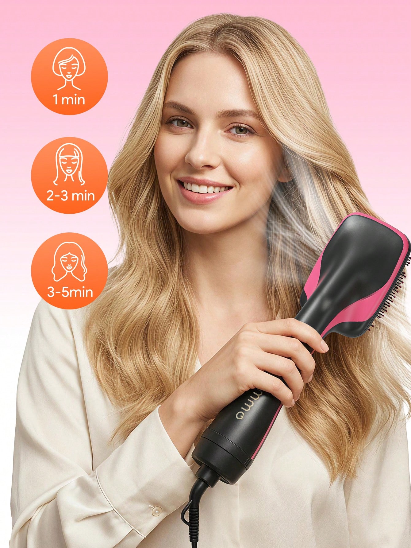 JMMO 3-in-1 Heteluchtborstel m - Hair Care Steps recensie en prijs