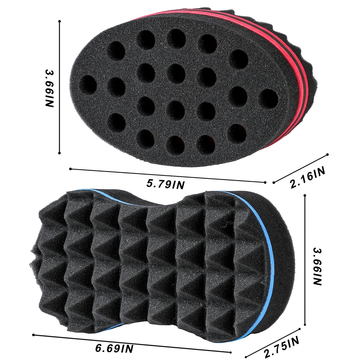 1 Stuks Ovale Dubbele Kanten M - Twist Sponge Coil recensie en prijs