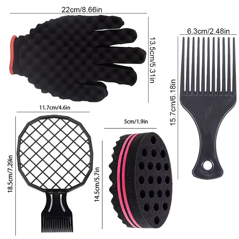 4-delige haarstylingset: kruls - Twist Sponge Coil recensie en prijs